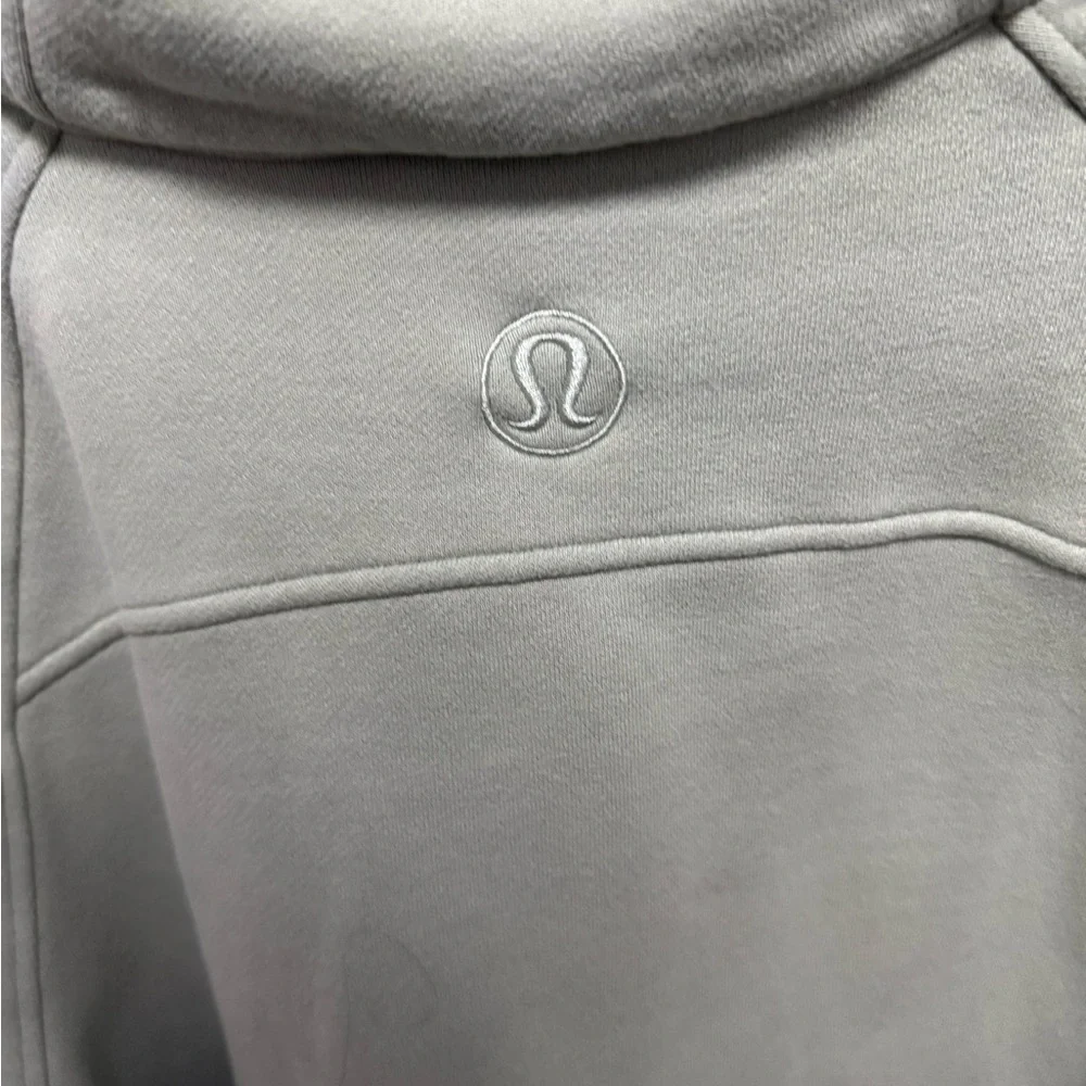 Lululemon Scuba Oversized Funnel-Neck Half Zip Jade Grey XL/XXL - Picture 3 of 6